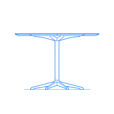 Furniture Dining Tables Petal Dining Table Laser Cut Svg File, Free Vectors File